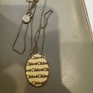 Chloe Silver and Cream Necklace